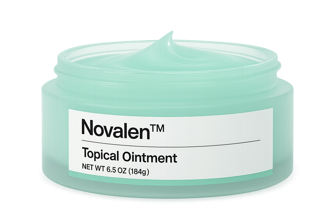 Novalen topical ointment, closed jar